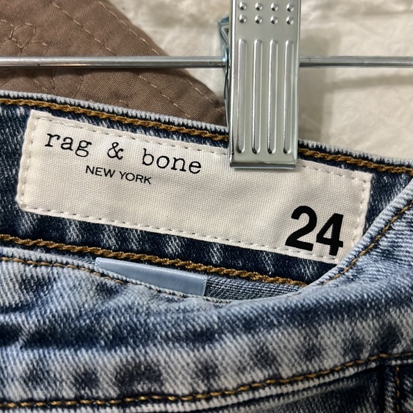 47. rag & bone Nina High-Rise Ankle Cigarette Jeans in Calypso, Size 24 - Picture 14 of 17